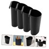 STOBOK Pack of 4 Storage Baskets, Plastic Containers, Hanging Wall
