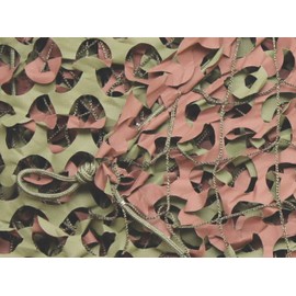 CamoSystems Basic Series Military Spec Camouflage Net with Mesh Netting Attached, Small, 9'10" x 9'10"L, Original Camo - Green/Brown