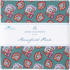 Jane Austen's House Mansfield Park 5" Stacker 42 5-inch Squares Charm Pack Riley Blake 5-15190-42