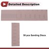 HEROFFIX 50 Pcs Car Wood Sanding Discs Smoothing Hook &