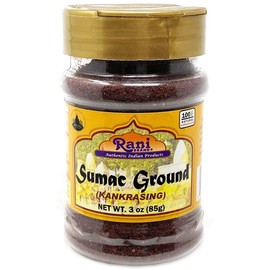 Rani Sumac (Sumak) Spice Ground Powder 3oz (85g) PET Jar ~ All Natural, Salt-Free | Vegan | No Colors | Gluten Friendly | NON-GMO