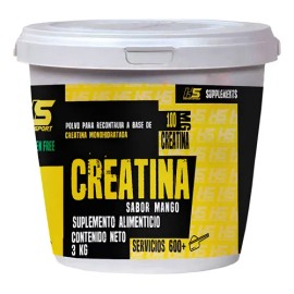 Creatina Monohidratada Hiper Sport 3kg Polvo Sabor Mango