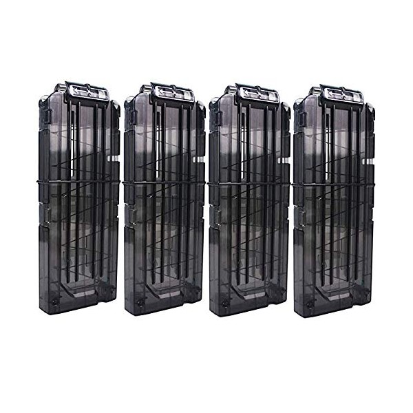 FUCAS Soft Bullet 4pcs Clips 12 Bullets Dart Gun Clips