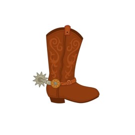 7.5" Pre-Cut Round Boot Edible Image By TNCT!