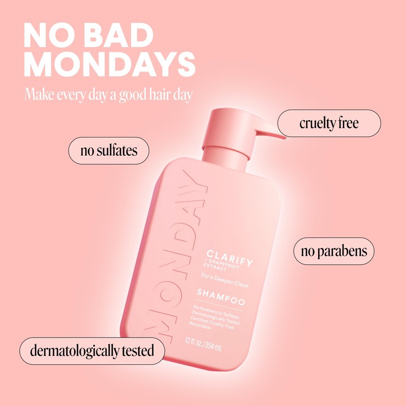 MONDAY HAIRCARE CLARIFY Shampoo with Grapefruit Extract & Ceramides for