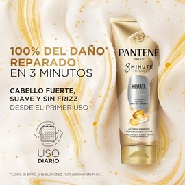PANTENE - Acondicionador Hidrata 3 Minute Miracle, Acondicionador de Uso Diario, con Aceite de Argán, 170 ml
