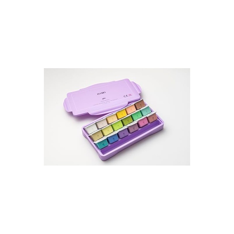 HIMI Jelly Gouache Paint Set, 18Colors 30g, Jelly Cup Design,