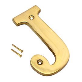 esplanade Brass House Hotel Door Name - Wall Door Plaque Alphabet Letter "Z" - 4" Inches ("J" Alphabet - 4)