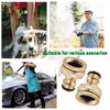 Garden Brass Hose Tap Connector - 3/4 inch & 1/2
