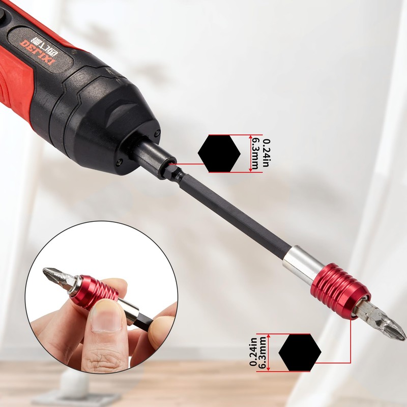 OAOJUBR Drill Bit Extension, 1/4 Magnetic Extension Set, High-Precision with