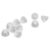 10pcs Sound Amplifier Closed Domes Single Layer Double Hole Silicone