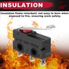 MKBKLLJY 12 pcs Mini Micro Limit Switch AC 5A 125V