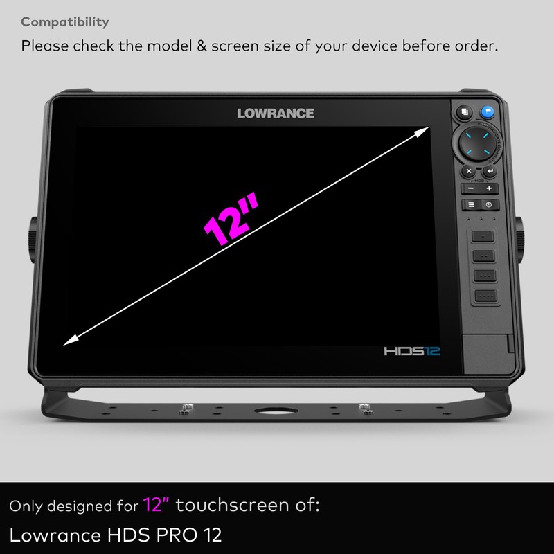 INNOSURE Premium Tempered Glass Screen Protector for Lowrance HDS PRO