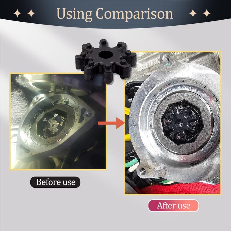 Lyxheth 2PCS Flexible Steering Coupler, Steering Coupling, 56315-2K000FFF Steering Gear