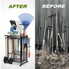 Garden Tool Organizer Rack Up to 50 Tools, Heavy-Duty Steel