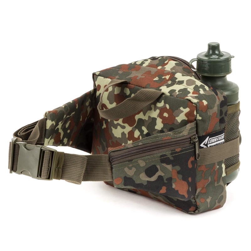 Commando Industries Bum Bag with Water Bottle Belt Bag Black