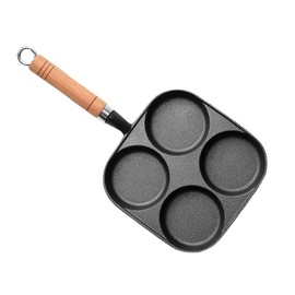 QRZLP Egg Frying Pan, 4-Cup Nonstick Pancake Pan Versatile Breakfast Skillet for Eggs, Pancakes, Plett, Crepes, Suitable for Gas Stove & Induction.