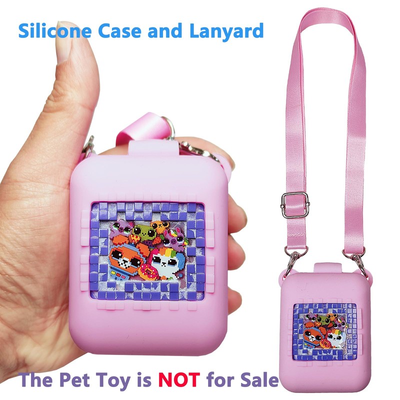 JCHPINE Hard Carrying Case and Silicone Cover for Bitzee Interactive