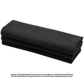 Daloual 3 x Tea Towel/Kitchen Towel/Cleaning Cloth/Polishing Cloth Made of 100% Cotton in Black