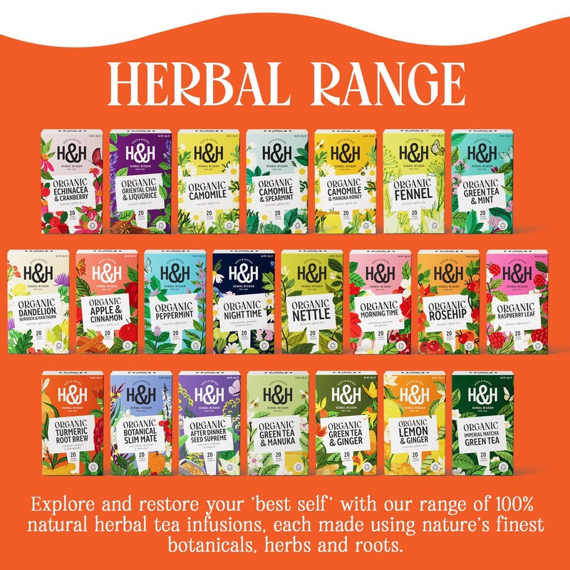 Heath & Heather Organic Turmeric & Ginger Tea Bags –
