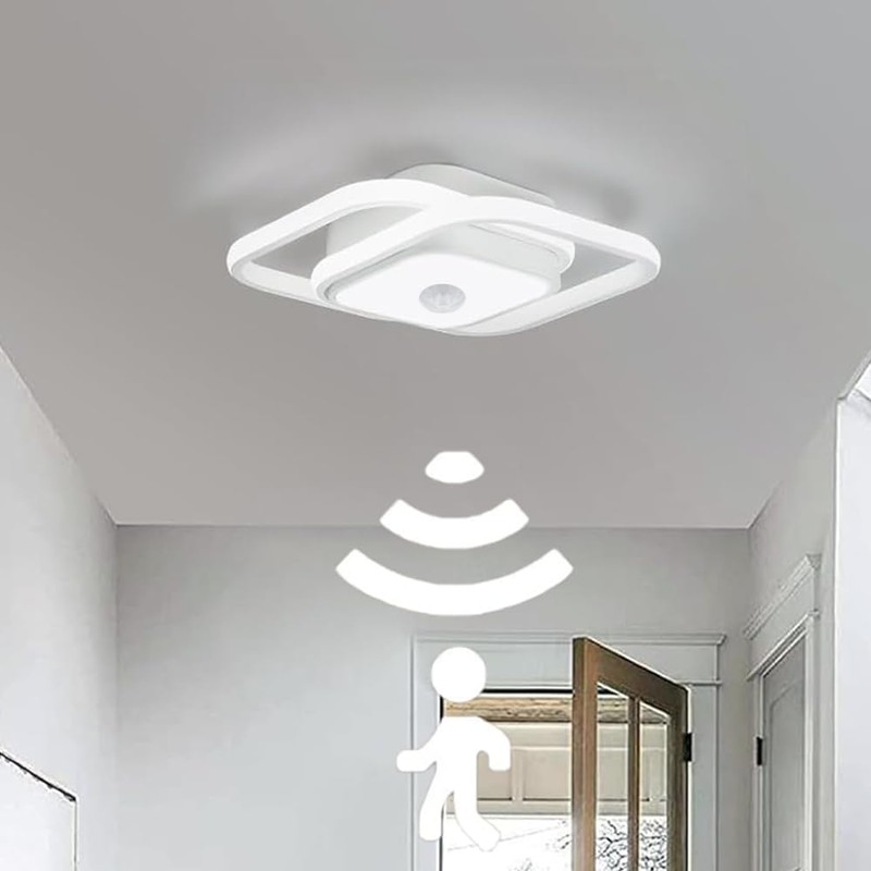 EIDEARAY 12.6Inch Motion Sensor LED Ceiling Light Indoor, 36W 6000K