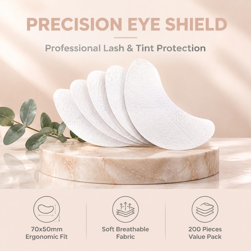 200 Pcs Eyelash Pads, Non Woven Under Eye Patches for