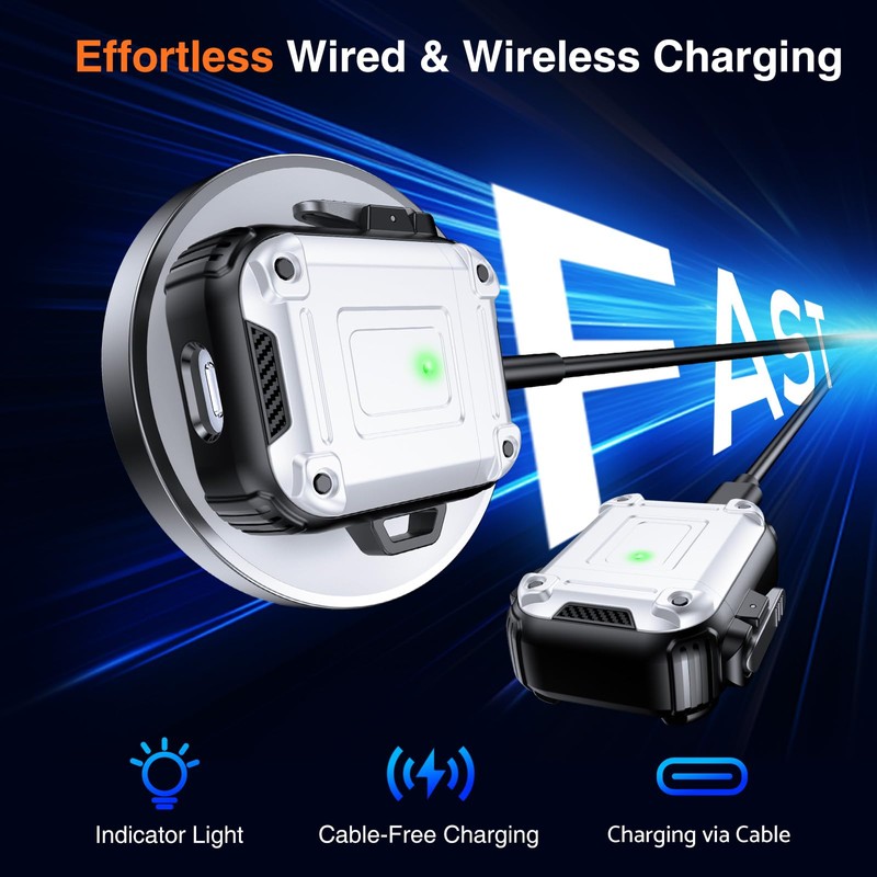 Chicfun Armour Lock for AirPods 1st/2nd Generation Case with Secure