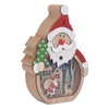 Luminous Christmas Ornament LED Light Emitting Wooden Christmas Decorations Ornaments