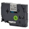 6mm Width Laminated Label Tape for Brother P-Touch PT-1000. Black