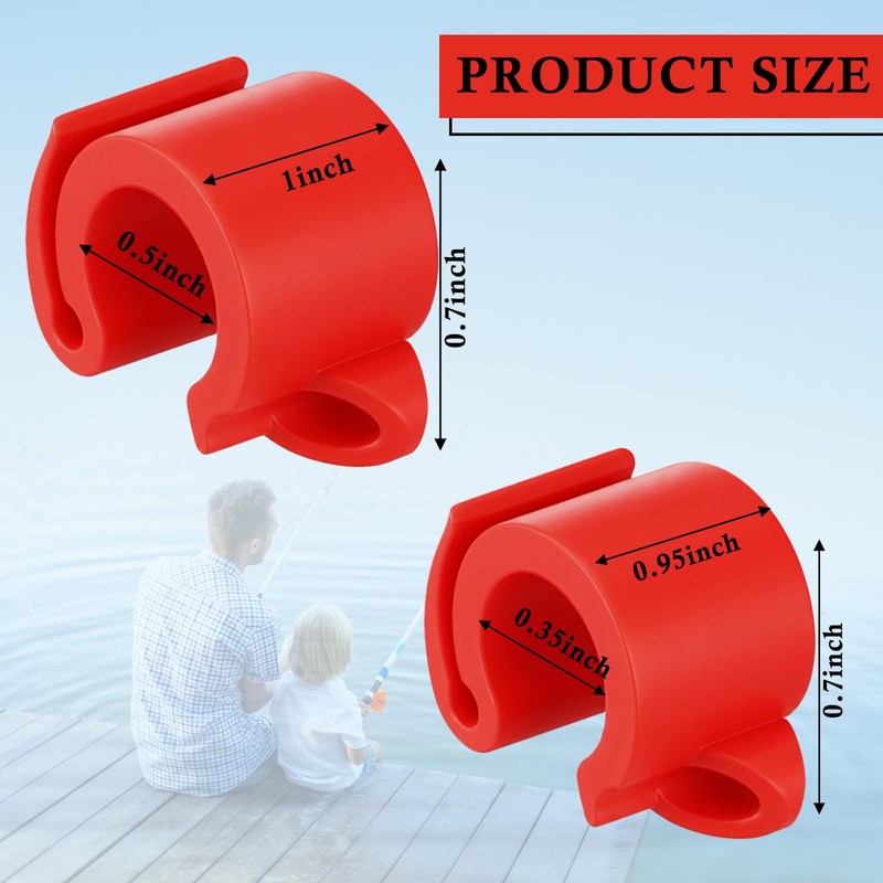 LaRandom 10 Pack Fishing Hook Holder Universal Fishing Hook Keeper