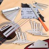Aiofaervy Guitar Luthier Tool Set,Including Fret Crowning File,Guitar Radius Gauge,String