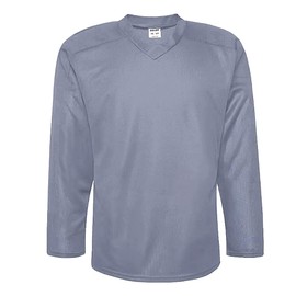 EALER H80 Series Blank Ice Hockey Practice Jersey for Men and Boy - Senior and Junior - Adult and Youth Grey