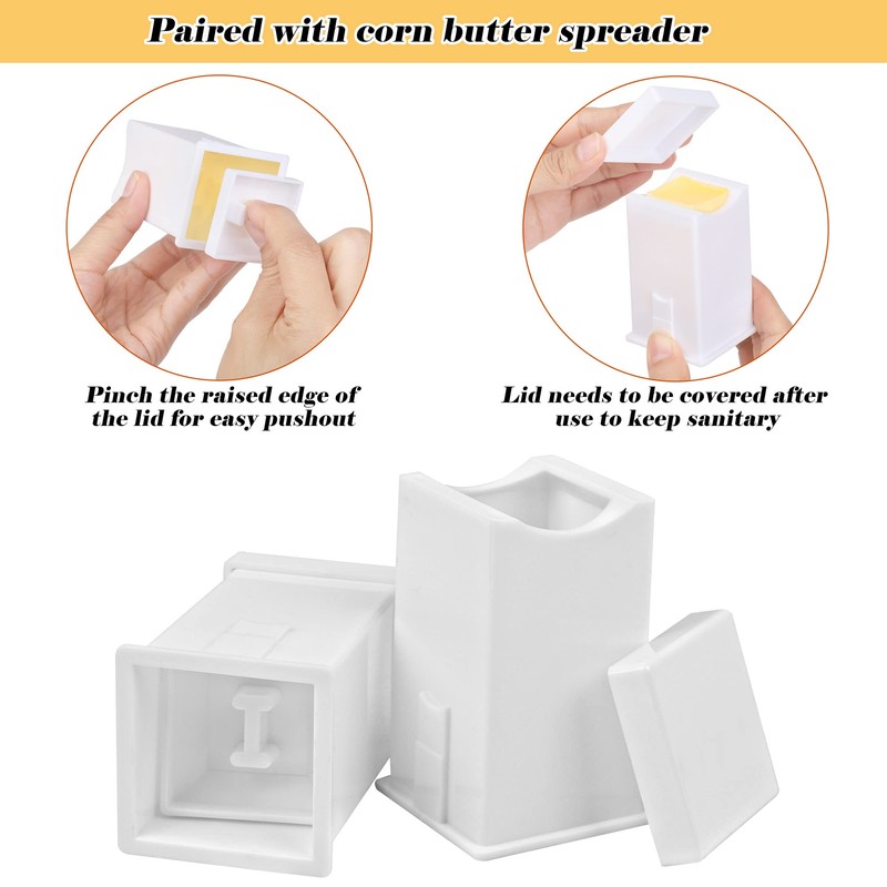 Aodaer Plastic Corn Trays Corn Cob Holders and Dish Set