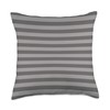 Classic Ash Gray Cabana Tent Stripe Throw Pillow