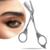 DINNAT Eyebrow Trimmer Scissor With Comb, Eyebrow Trimmers, Professional Precision