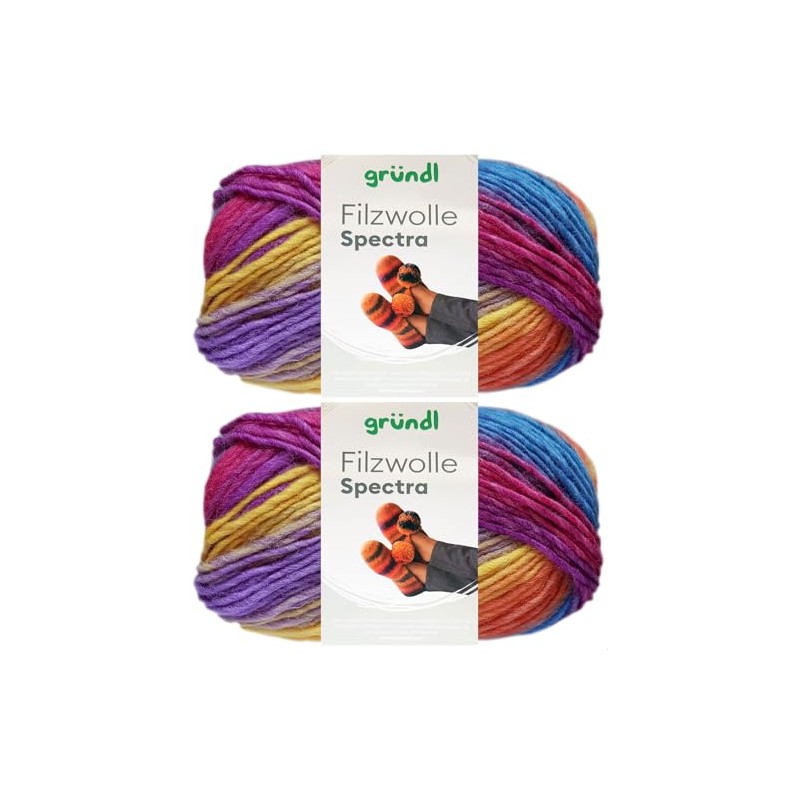 2 x 100 g Gründl Spectra Felt Wool Made from
