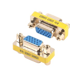 BENFEI VGA/SVGA Koppler, 2 Stück HD15 15pin Adapter weiblich auf weiblich mit vergoldetem