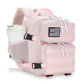 HongXingHai 9L Mini Tactical Backpack for Men and Women, Tactical Backpack Small for Hiking, Small Tactical Bag, Pink