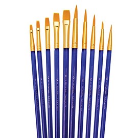 Royal & Langnickel Paintbrushes, Taklon Set, Blue, Nylon, Multicolour, Large