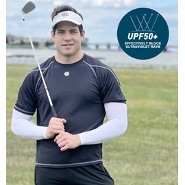 Aegend 3 Pair Sun Protection Cooling Arm Sleeves Compression - Tattoo Cover up - Sun Sleeves for Men Women Youth