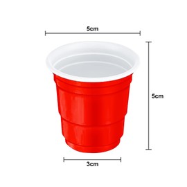MFUOE 120Pieces Christmas Plastic Cups Red Green White Party Cups Strong and Sturdy Party Cups Reusable Dessert Cups for Xmas Garden Party (2oz)