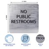 ADA CENTRAL SIGNS - 6" X6" No Public Restroom Sign