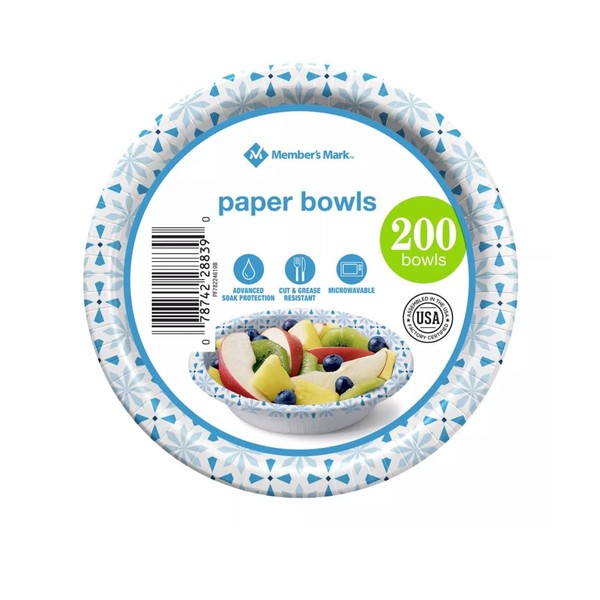 An item of Member's Mark Paper Bowls (12 oz, 200 ct.) - Discount on bulk