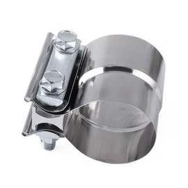 MUGE Exhaust Pipe Clamp, Stainless Steel, Muffler Band, Exhaust Connecting Pipe, Length 3.0 inches (75 mm), Muffler Joint Clamp, Exhaust Sleeve Clamp, General Purpose, Muffler, Repair, Automobile,