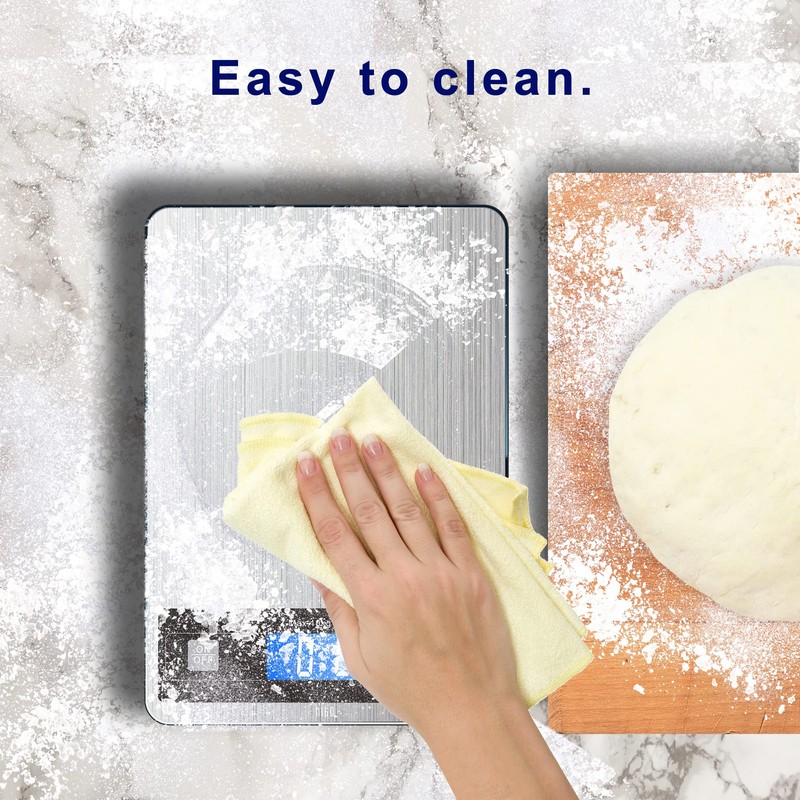 HITO Báscula para Alimentos, Báscula de Cocina Digital de 22