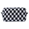 Terceton Checkered Makeup Bag Cute Upencil Case Travel Pouch Portable