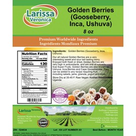 Golden Berries (Gooseberry, Inca, Ushuva) (8 oz, ZIN: 524634) - 3 Pack