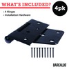 Barcaloo 3-1/2 Heavy Duty T Hinge Gate Shed Door Hinges,