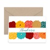 Paper Frenzy Vibrant Fall Floral Thank You Note Cards and