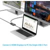 Simplecom DA330 USB-C to Dual HDMI MST Adapter 4K@60Hz with